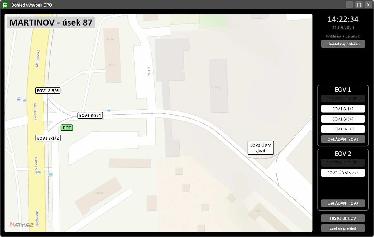 Dálkový dohled, ovládání a parametrizace elektrického ohřevu tramvajových výhybek - 2