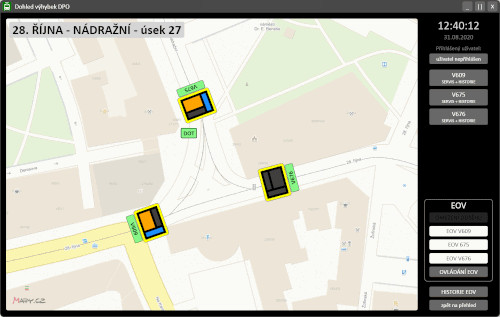 Dálkový dohled, ovládání a parametrizace elektrického ohřevu tramvajových výhybek - 1