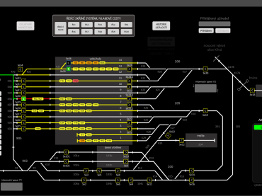 Stavění vlakové cesty ve vozovně DPO - Moravská Ostrava